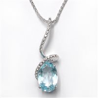 Collar Damiani Mujer Oasi in Oro blanco Diamante 0.14 Ct 20013551 - 20013551